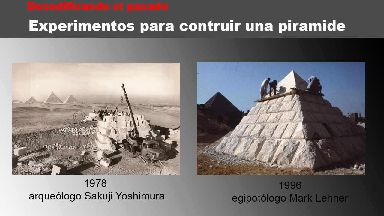 Experimentos para contruir una piramide